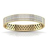 Stylish Men's Kada with Lab Grown Diamonds