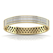 Stylish Men's Kada with Lab Grown Diamonds