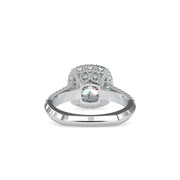 1.8 Carat Cushion Shape Diamond Halo Engagement Ring