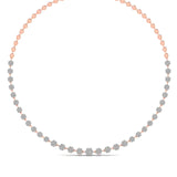 Lab Grown Round Cut Diamonds Necklace For Her