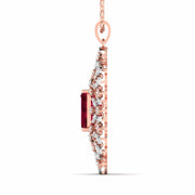 Large Ruby Cocktail Pendant