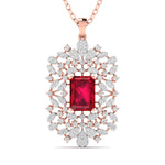 Large Ruby Cocktail Pendant