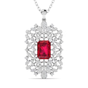 Large Ruby Cocktail Pendant