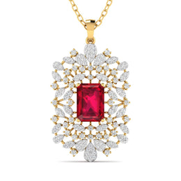 Large Ruby Cocktail Pendant