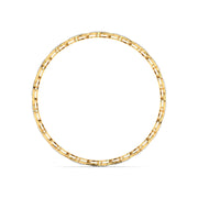 Leaf Design Round Diamond Bangle