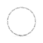 Leaf Design Round Diamond Bangle