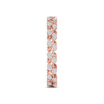 Leaf Design Round Diamond Bangle