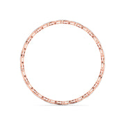 Leaf Design Round Diamond Bangle