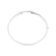 Leaf Whisper Gold Diamond Bangle