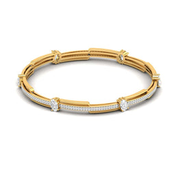 Linear Diamond Bangle