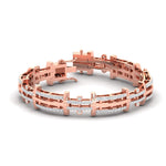Linear Diamond Link Bracelet