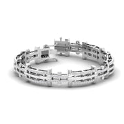 Linear Diamond Link Bracelet