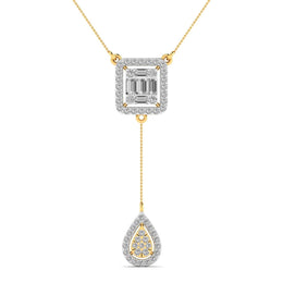 Linear Diamond Pendants