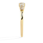 Elegant 3-Stone Lab Diamond Ring