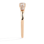 Elegant 3-Stone Lab Diamond Ring