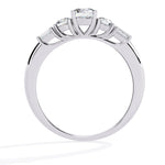 Elegant 3-Stone Lab Diamond Ring