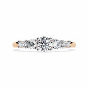 Elegant 3-Stone Lab Diamond Ring
