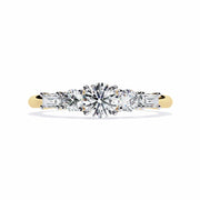 Elegant 3-Stone Lab Diamond Ring
