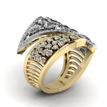 Cascade Cocktail Diamond Ring
