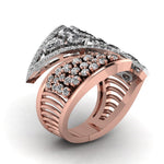 Cascade Cocktail Diamond Ring