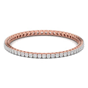 40 Pointer Round Diamond Line Bangle
