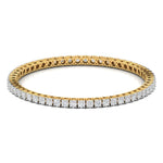 40 Pointer Round Diamond Line Bangle