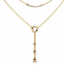 Luxury Diamond Lariat Pendant
