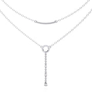 Luxury Diamond Lariat Pendant