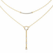 Luxury Diamond Lariat Pendant