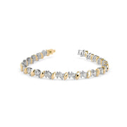 Marquise Diamond Leaf Style Bracelet