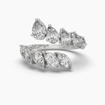 Open Curve Diamond Ring