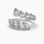Open Curve Diamond Ring