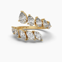 Open Curve Diamond Ring