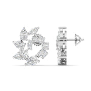 Marquise & Pear Cut Cluster Diamonds Earrings
