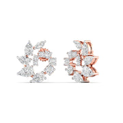 Marquise & Pear Cut Cluster Diamonds Earrings