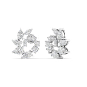 Marquise & Pear Cut Cluster Diamonds Earrings