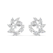 Marquise & Pear Cut Cluster Diamonds Earrings