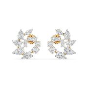 Marquise & Pear Cut Cluster Diamonds Earrings
