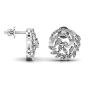 Marquise Diamond Whirl Earrings