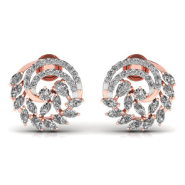 Marquise Diamond Whirl Earrings