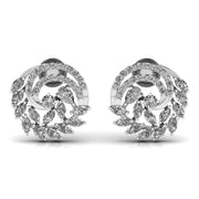 Marquise Diamond Whirl Earrings