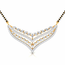 Celestial Diamond Cascade Mangalsutra