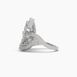 Diamond Leaf Cluster Ring