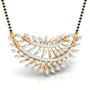 Marquise & Round Diamond Foliage  Mangalsutra