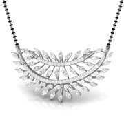 Marquise & Round Diamond Foliage  Mangalsutra