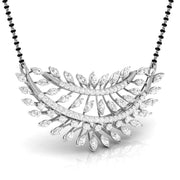 Marquise & Round Diamond Foliage  Mangalsutra