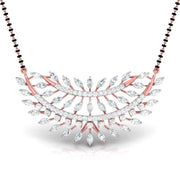 Marquise & Round Diamond Foliage  Mangalsutra