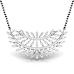 Marquise & Round Diamond Foliage  Mangalsutra