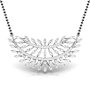 Marquise & Round Diamond Foliage  Mangalsutra