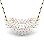 Marquise & Round Diamond Foliage  Mangalsutra